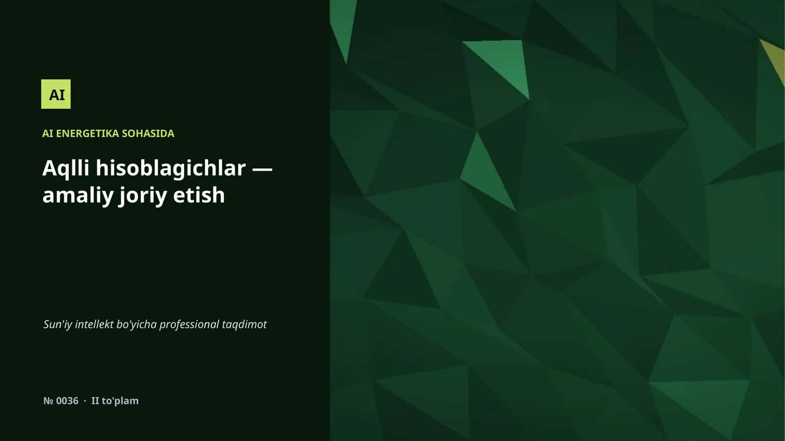 AI ENERGETIKA SOHASIDA 1