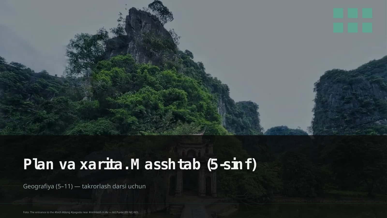 Plan va xarita. Masshtab (5-sinf) 1