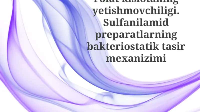 Folat tanqisligi va davolash 1
