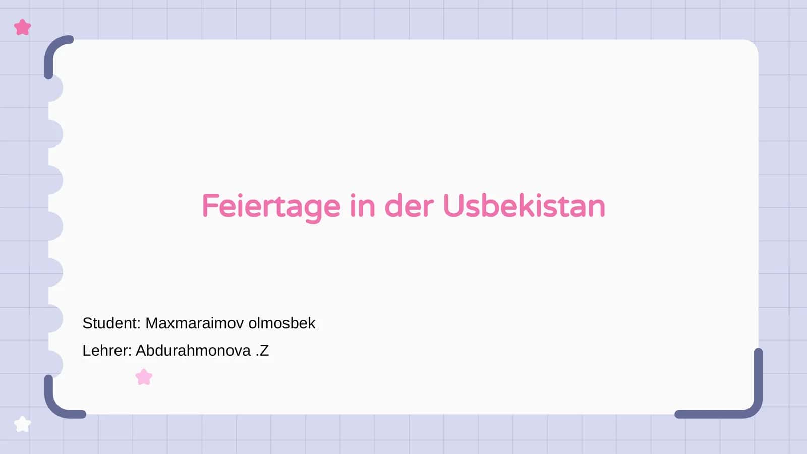 Feiertage in Usbekistan 1