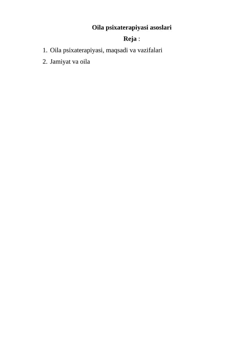 Oila psixaterapiyasi asoslari 1