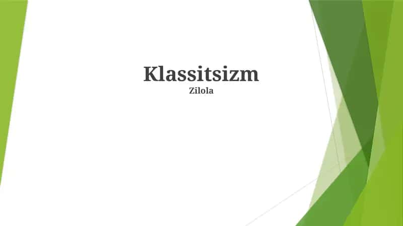 Klassitsizm 1
