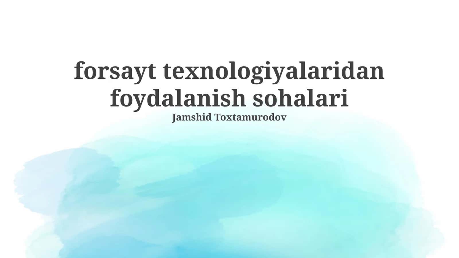 foresight texnologiyalaridan foydalanish sohalari 1
