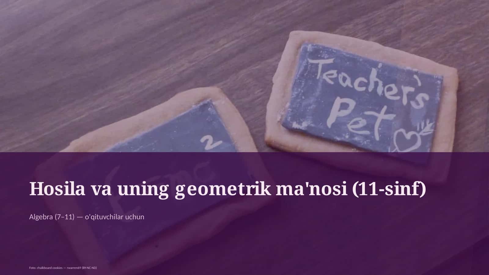 Hosila va uning geometrik ma'nosi (11-sinf) 1