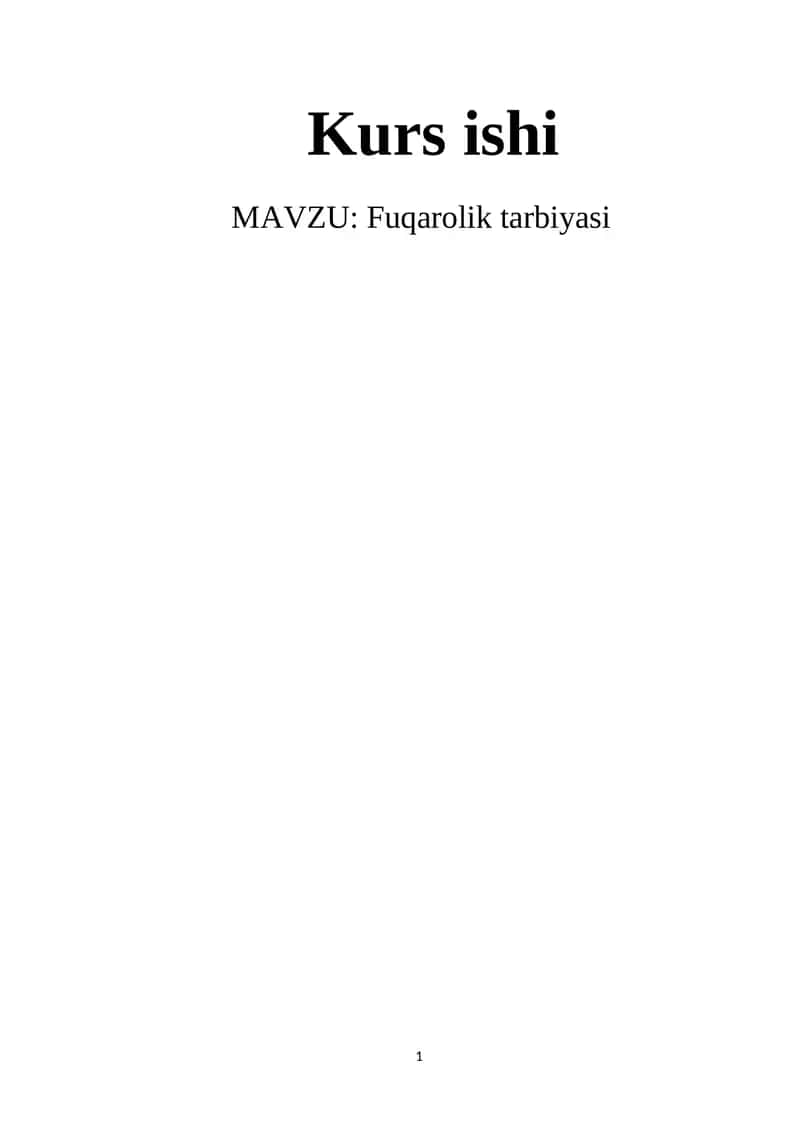 Fuqarolik tarbiyasi 1