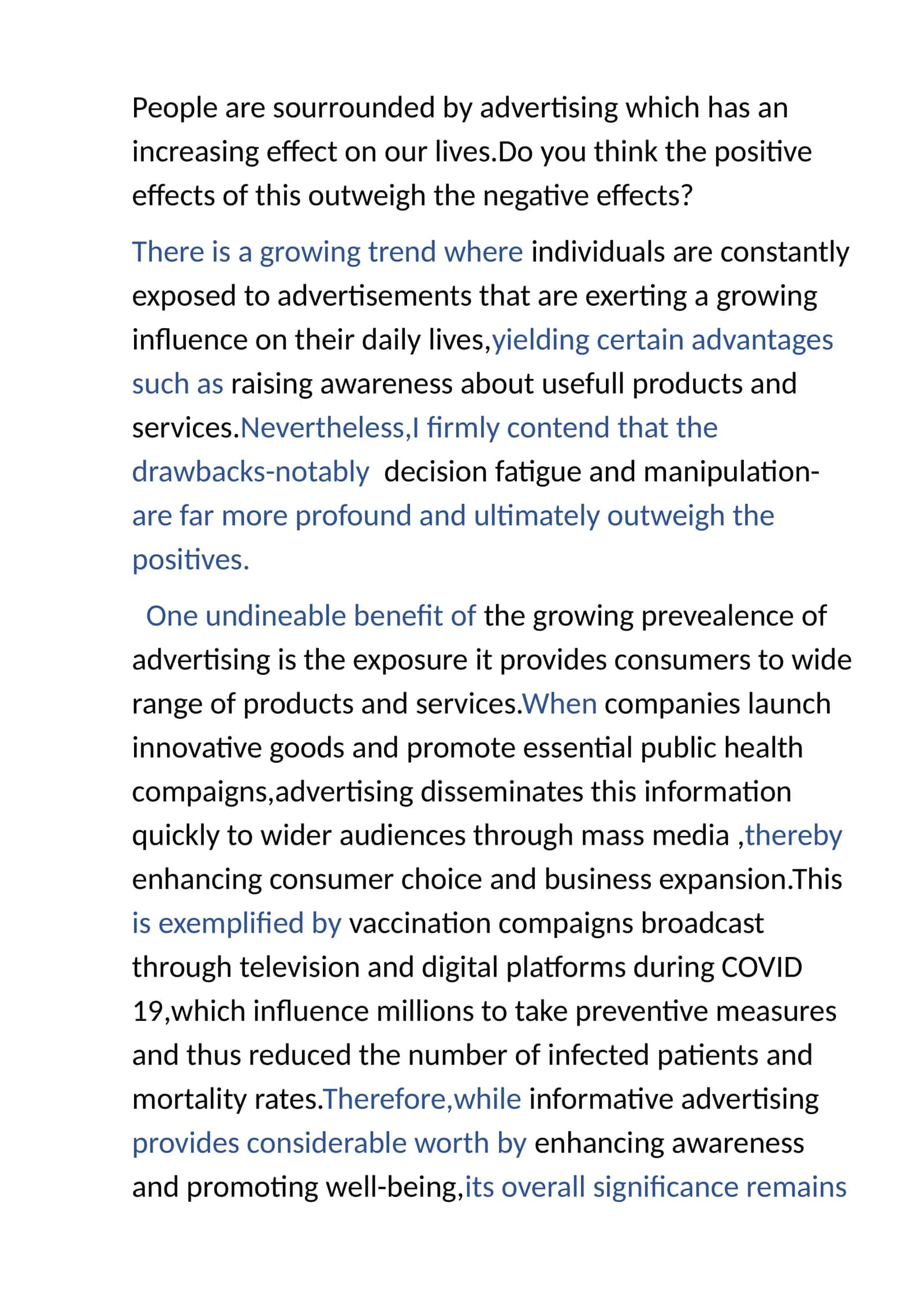 The Influence of Advertising on Our Lives 1