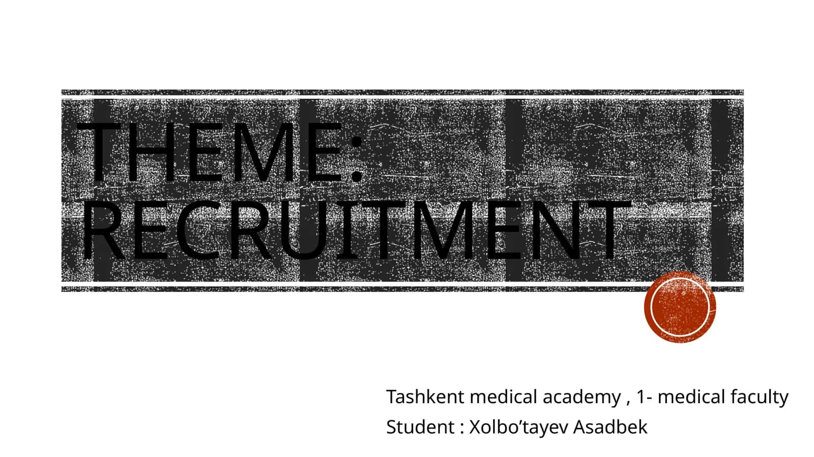 Recruitment 1