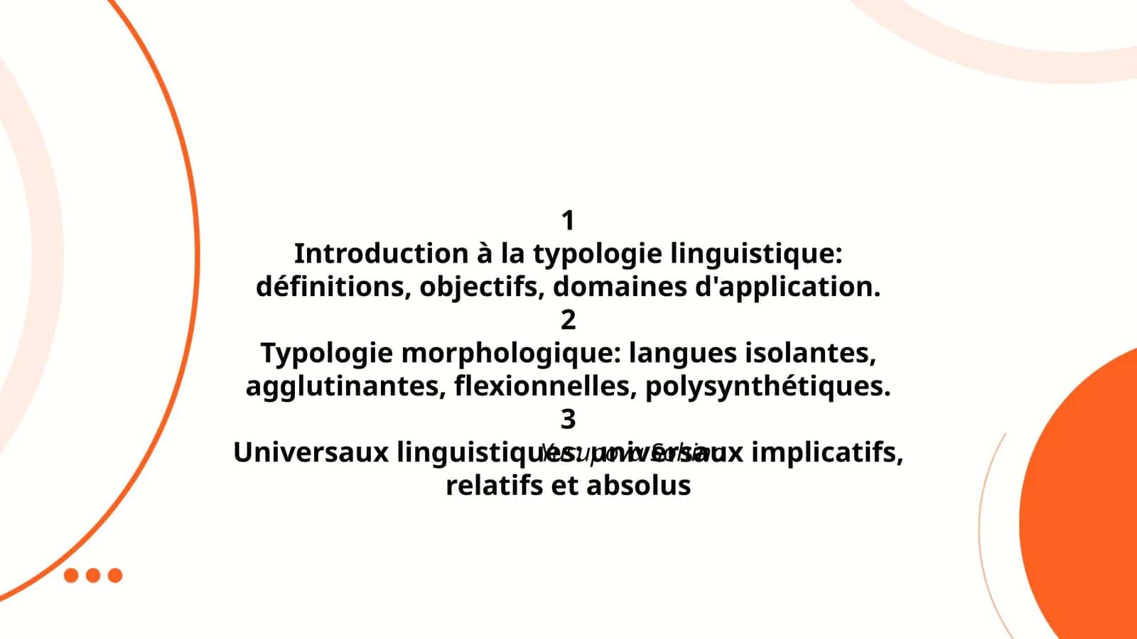 Introduction à la typologie linguistique 1