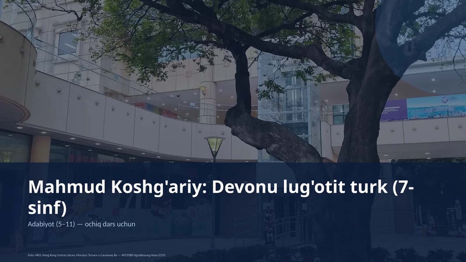 Mahmud Koshg'ariy: Devonu lug'otit turk (7-sinf) 1