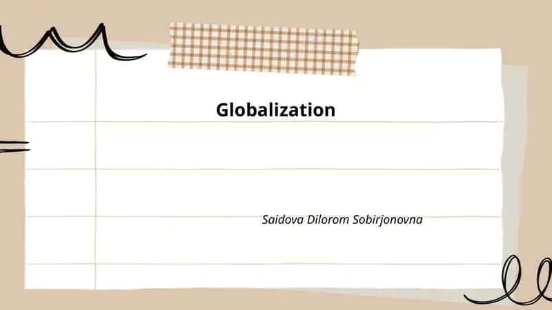 Globalization 1