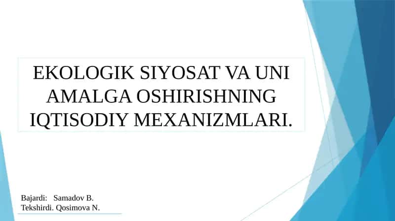 yashil iqtisod 1