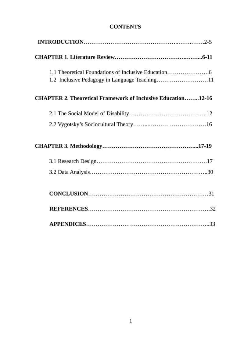 Inclusive Education 1