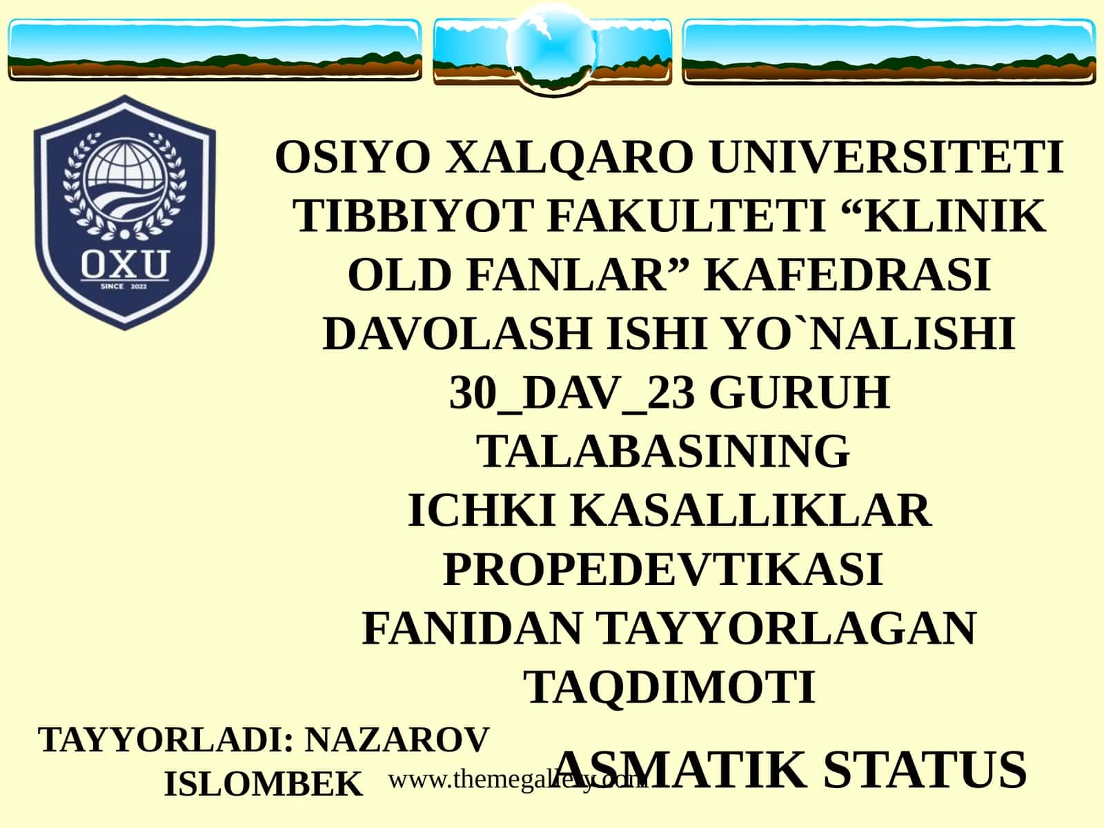 ASMATIK STATUS 1