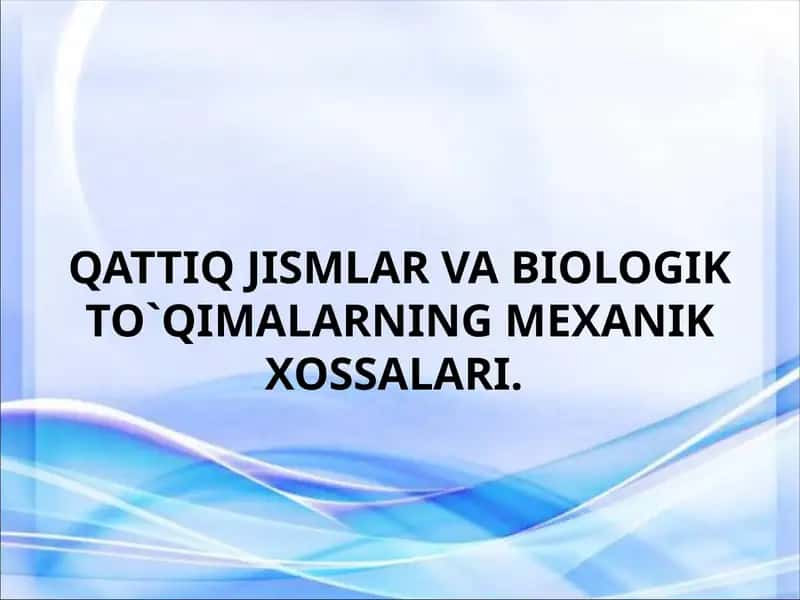 Biomexanika 1