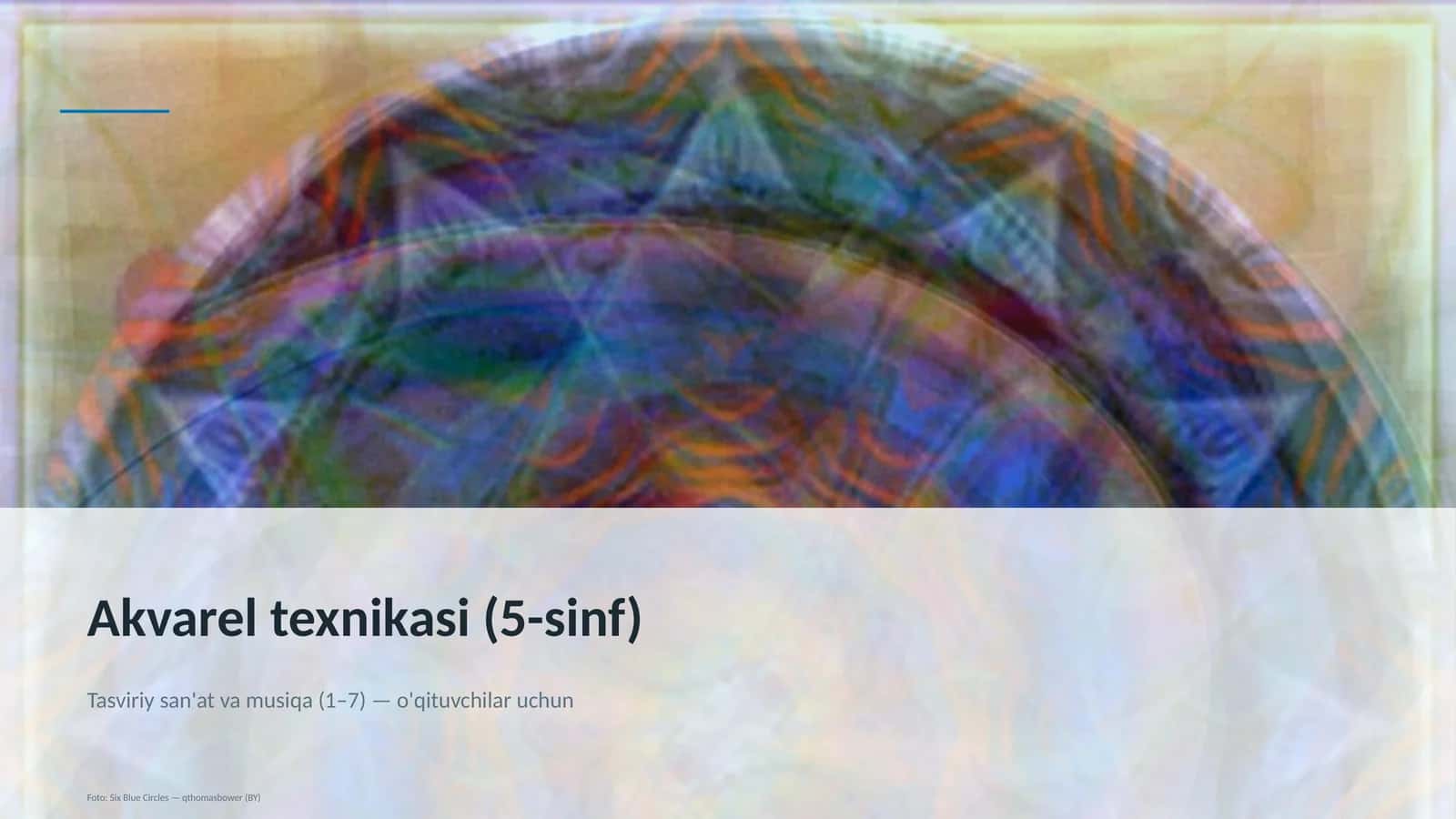 Akvarel texnikasi (5-sinf) 1