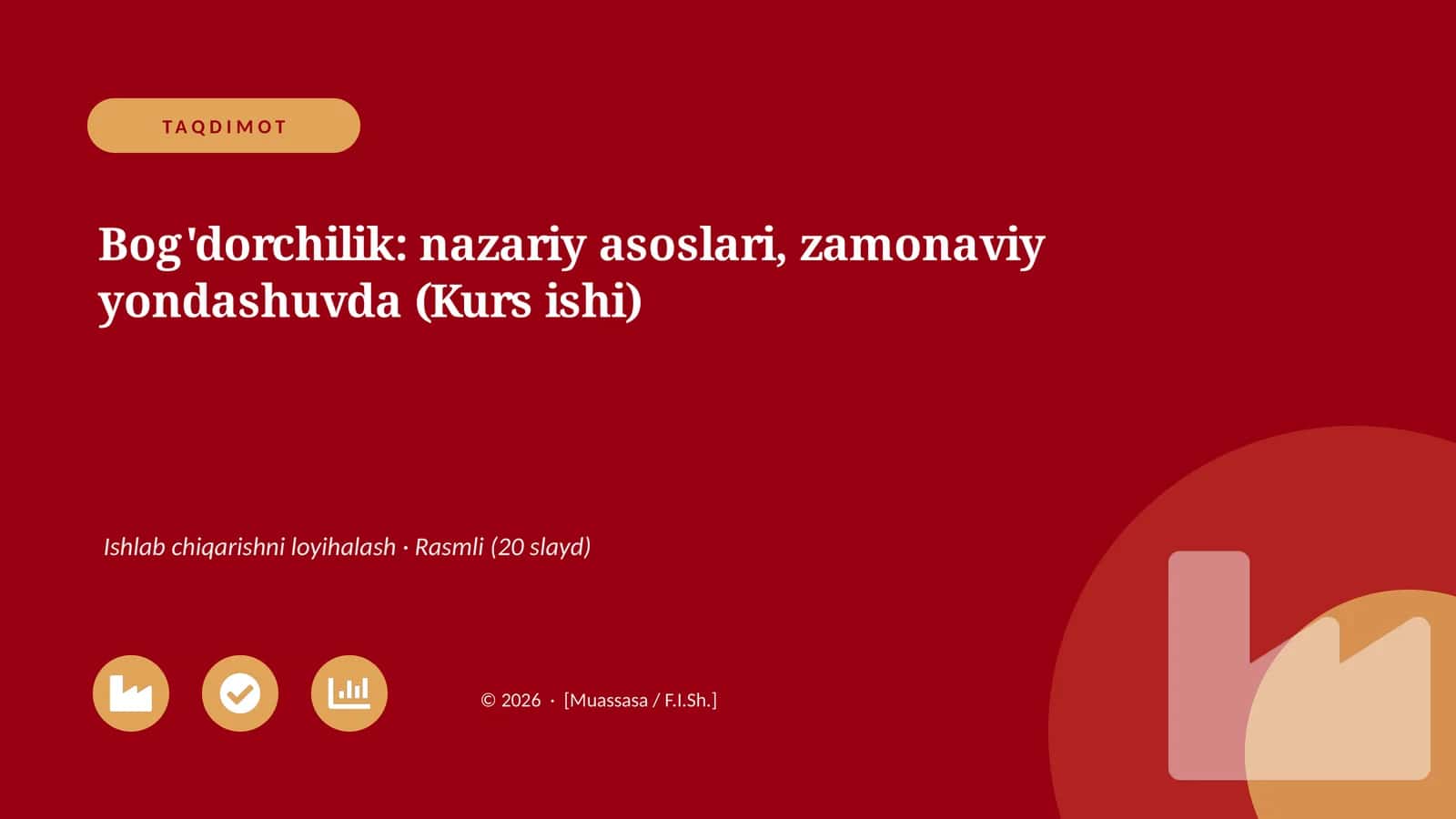 Bog'dorchilik: nazariy asoslari, zamonaviy yondashuvda 1