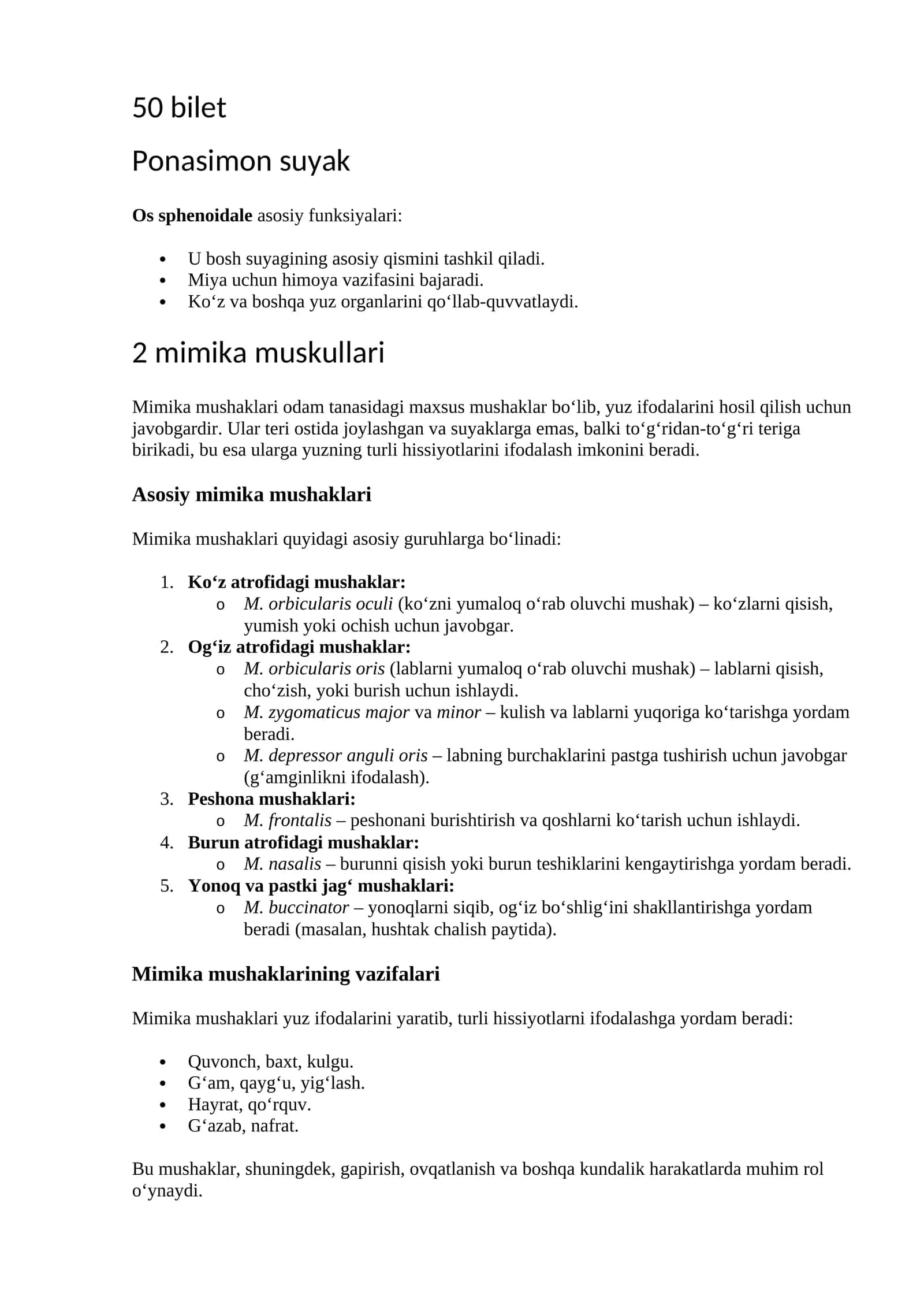 Os sphenoidale asosiy funksiyalari 1