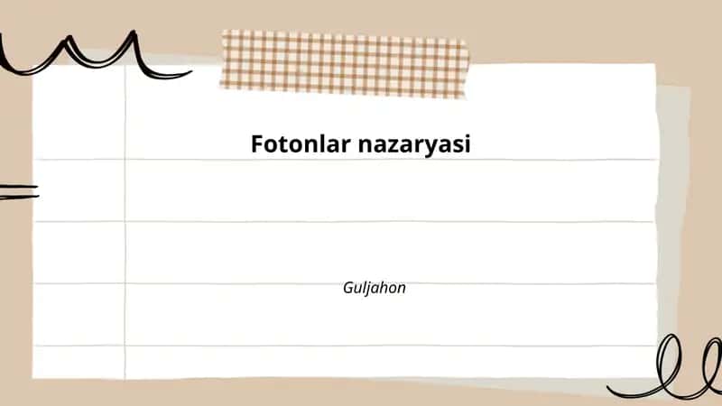 Fotonlar nazaryasi 1
