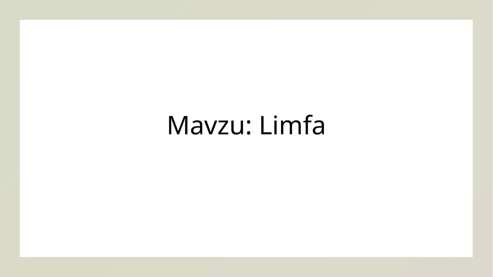 Limfa 1