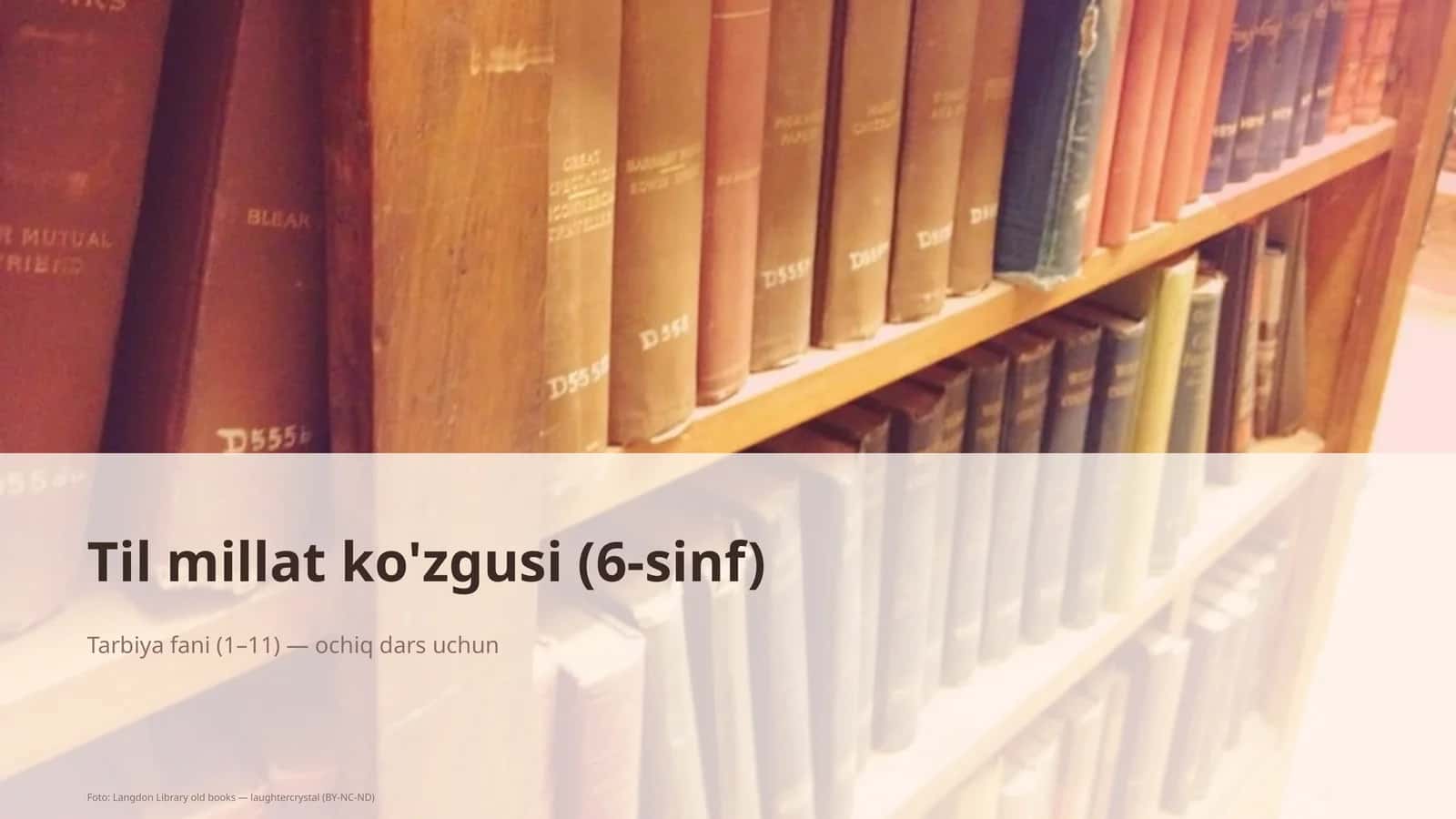 Til millat ko'zgusi (6-sinf) 1