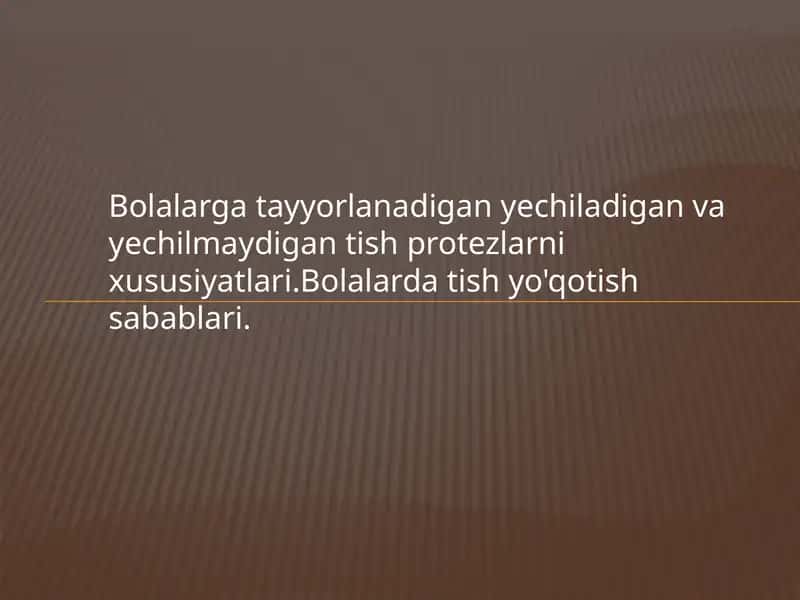 Tish protezlari 1