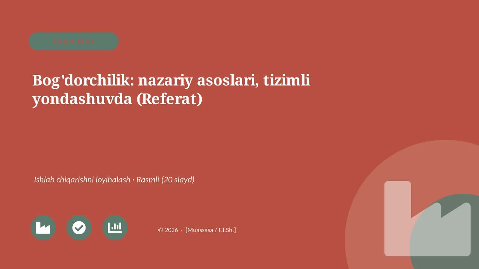 Bog'dorchilik: nazariy asoslari, tizimli yondashuvda (Referat) 1