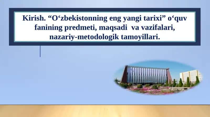 O‘zbekistonning eng yangi tarixi 1
