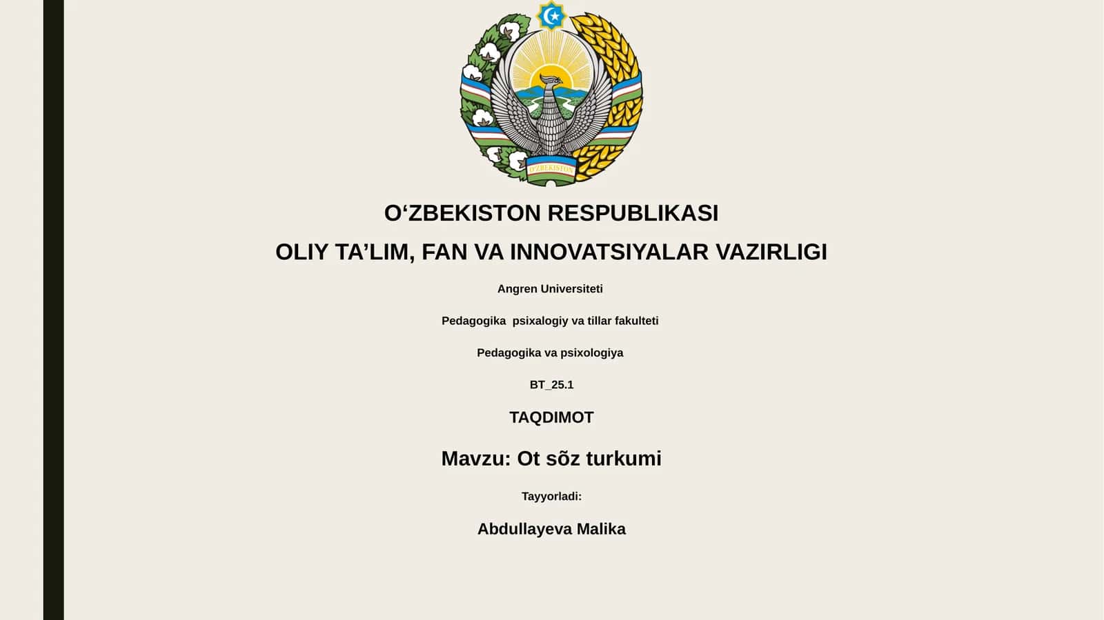 Ot sõz turkumi 1