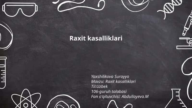 Raxit kasalliklari 1