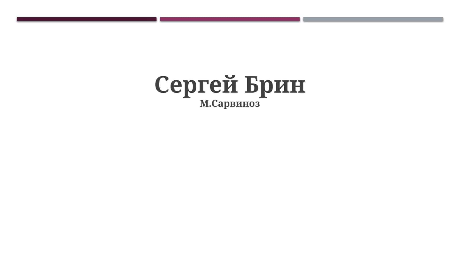 Сергей Брин 1
