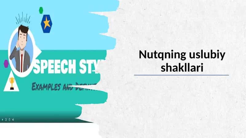 Nutqning uslubiy shakllari 1