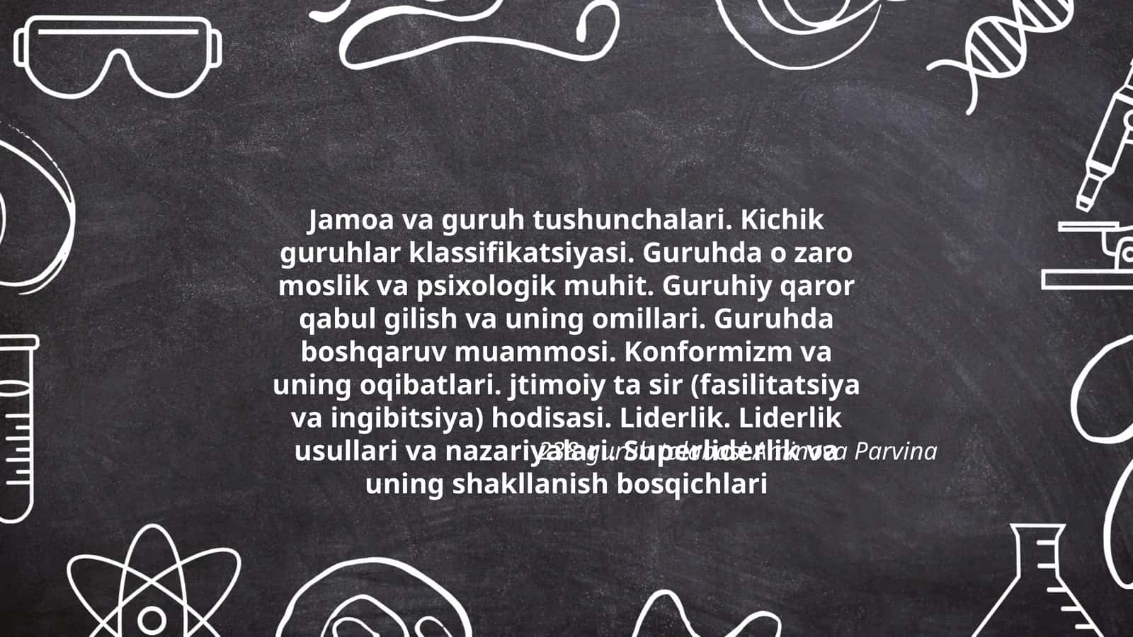 Jamoa va guruh tushunchalari 1