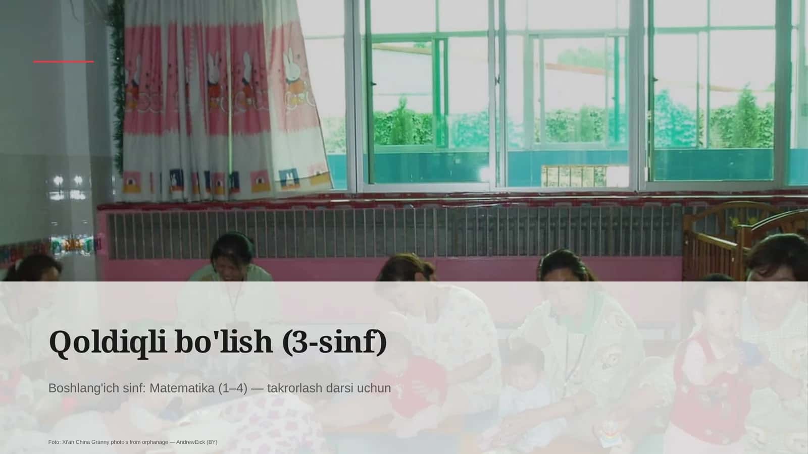 Qoldiqli bo'lish (3-sinf) 1