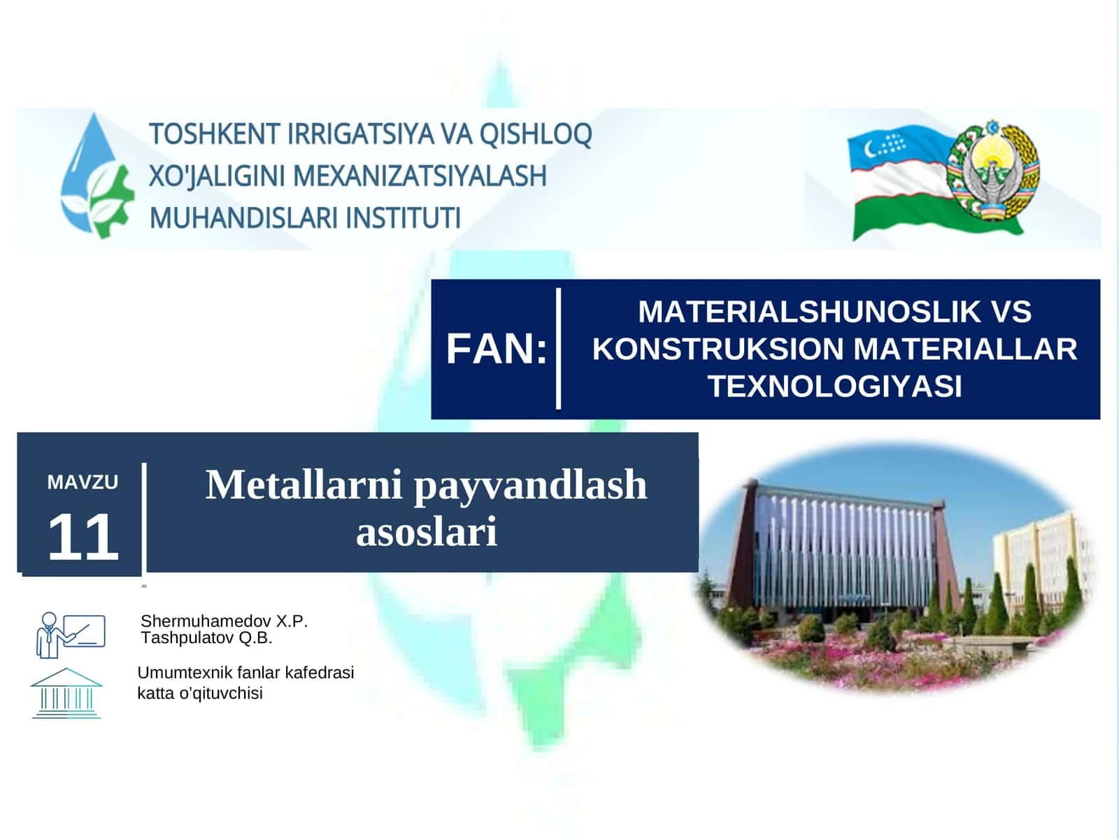 Mеtallarni payvandlash asoslari 1