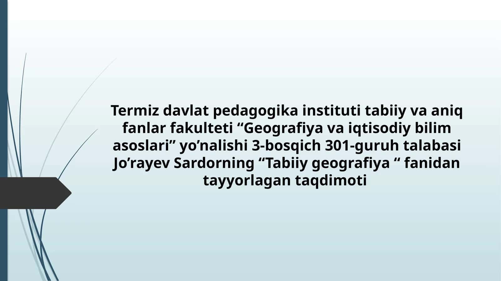 Tabiiygeografiya 1