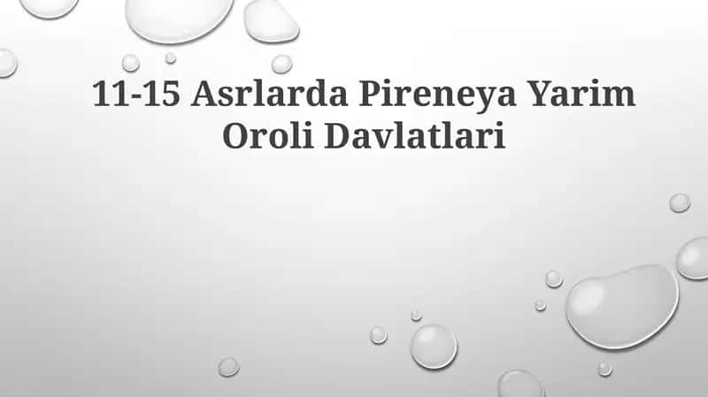 11-15 Asrlarda Pireneya YarimOroliDavlatlari 1