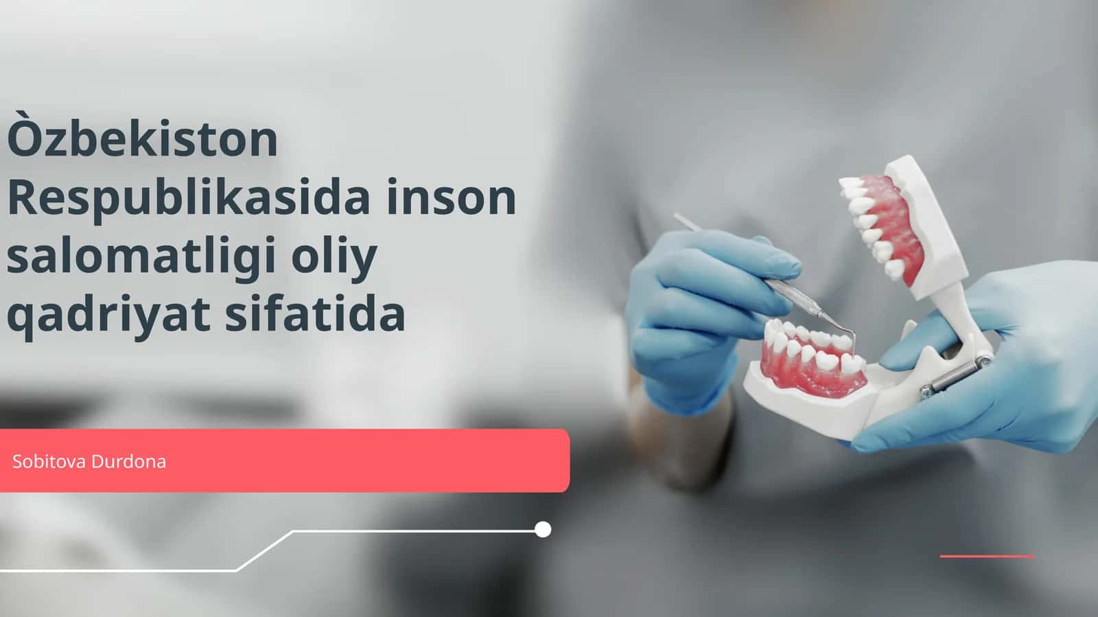Òzbekiston Respublikasida inson salomatligi oliy qadriyat sifatida 1