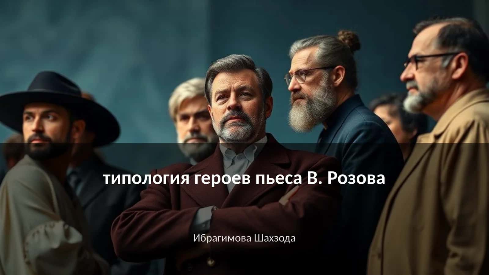 Типология героев пьеса В. Розова 1