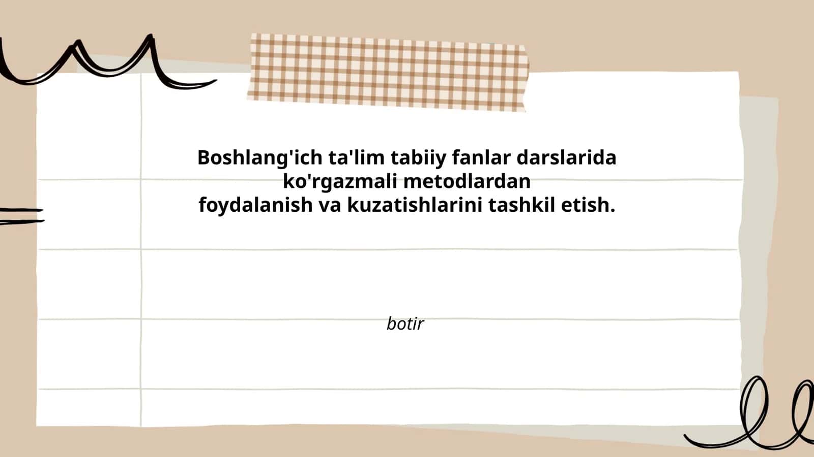 Boshlang'ich ta'limda ko'rgazmali metodlar 1