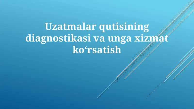 Uzatish kabeli qutilari 1