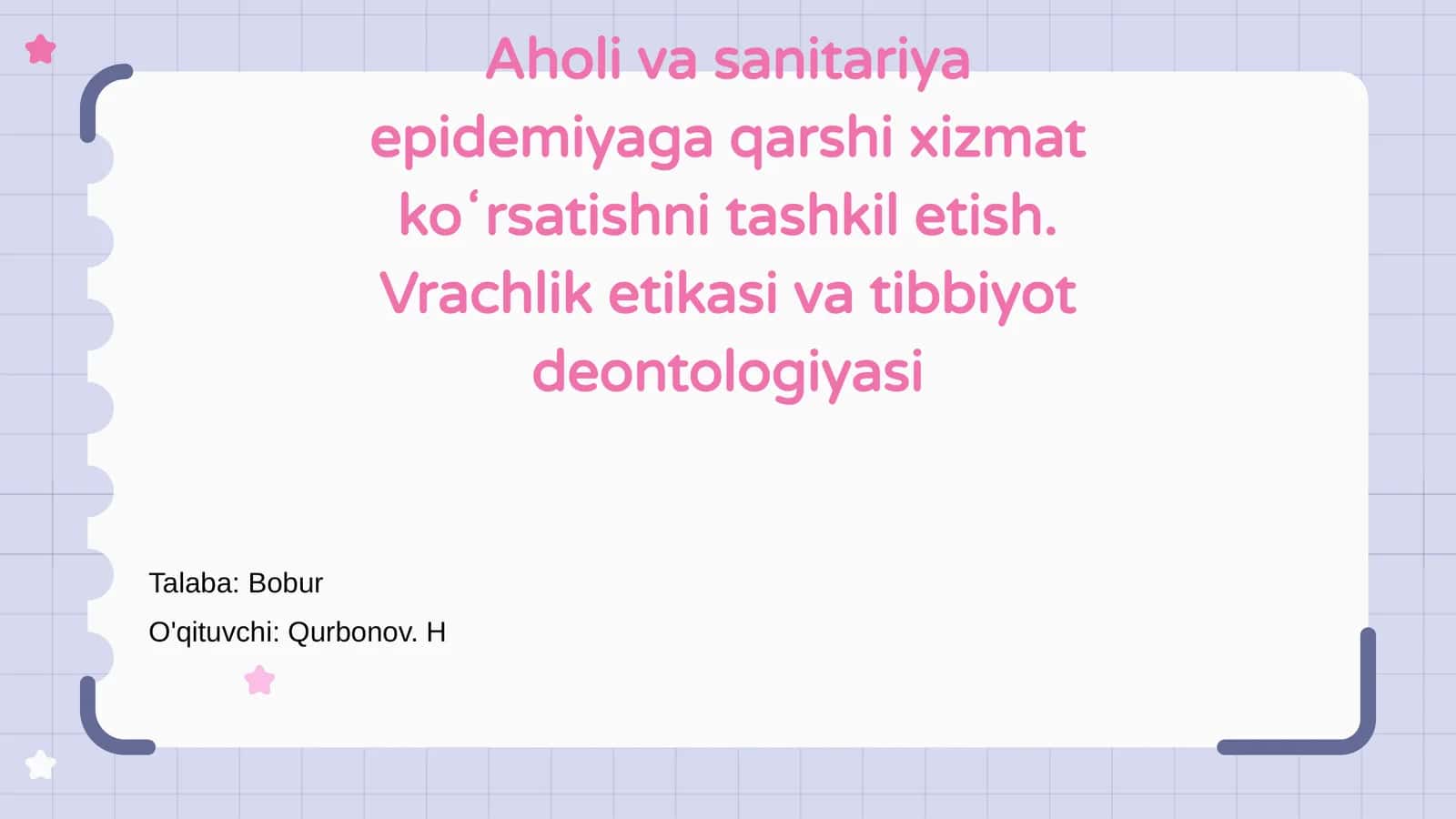 Aholi va sanitariya xizmatlarining asosiy vazifalari 1