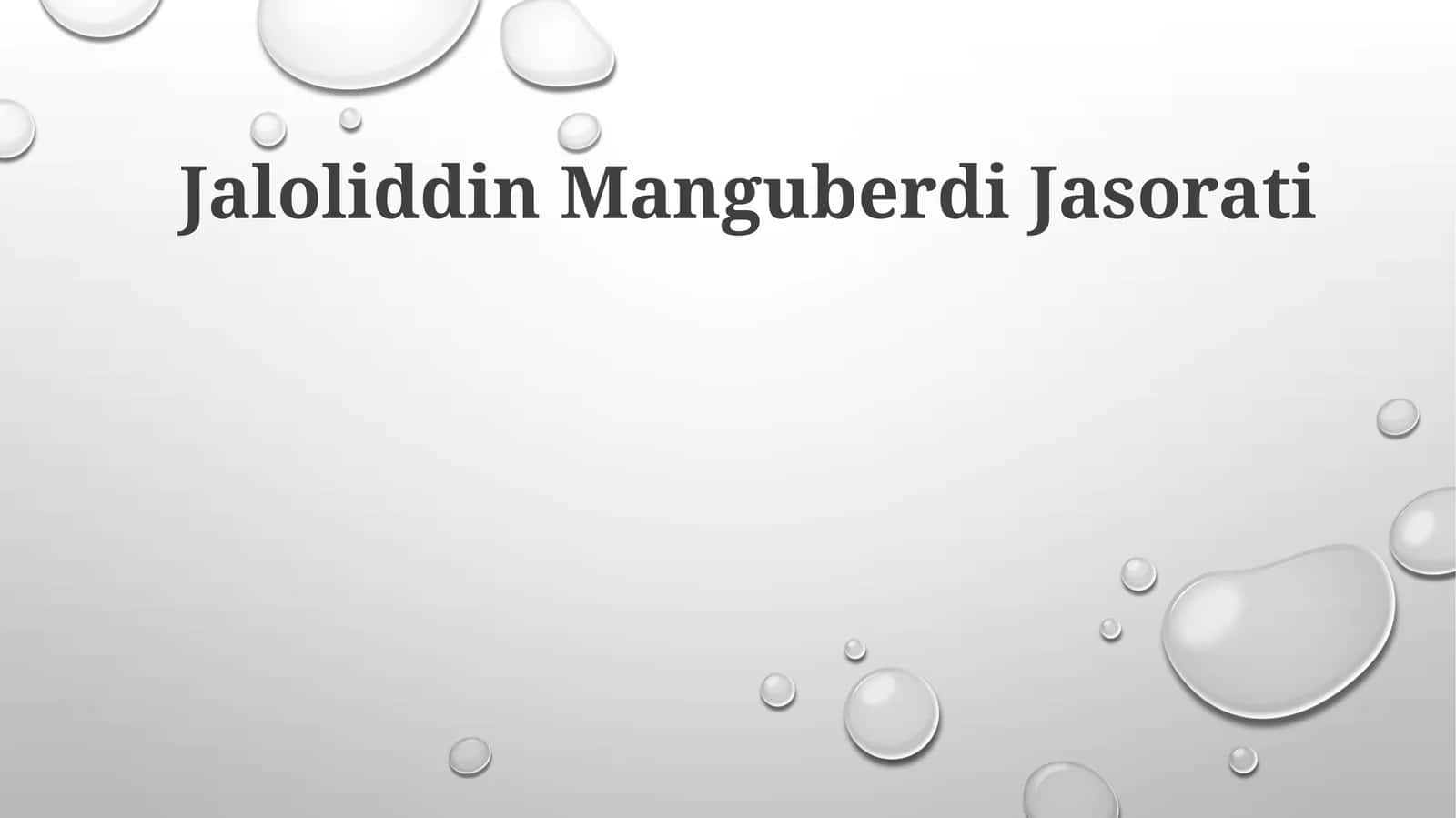 Jaloliddin Manguberdi Jasorati 1