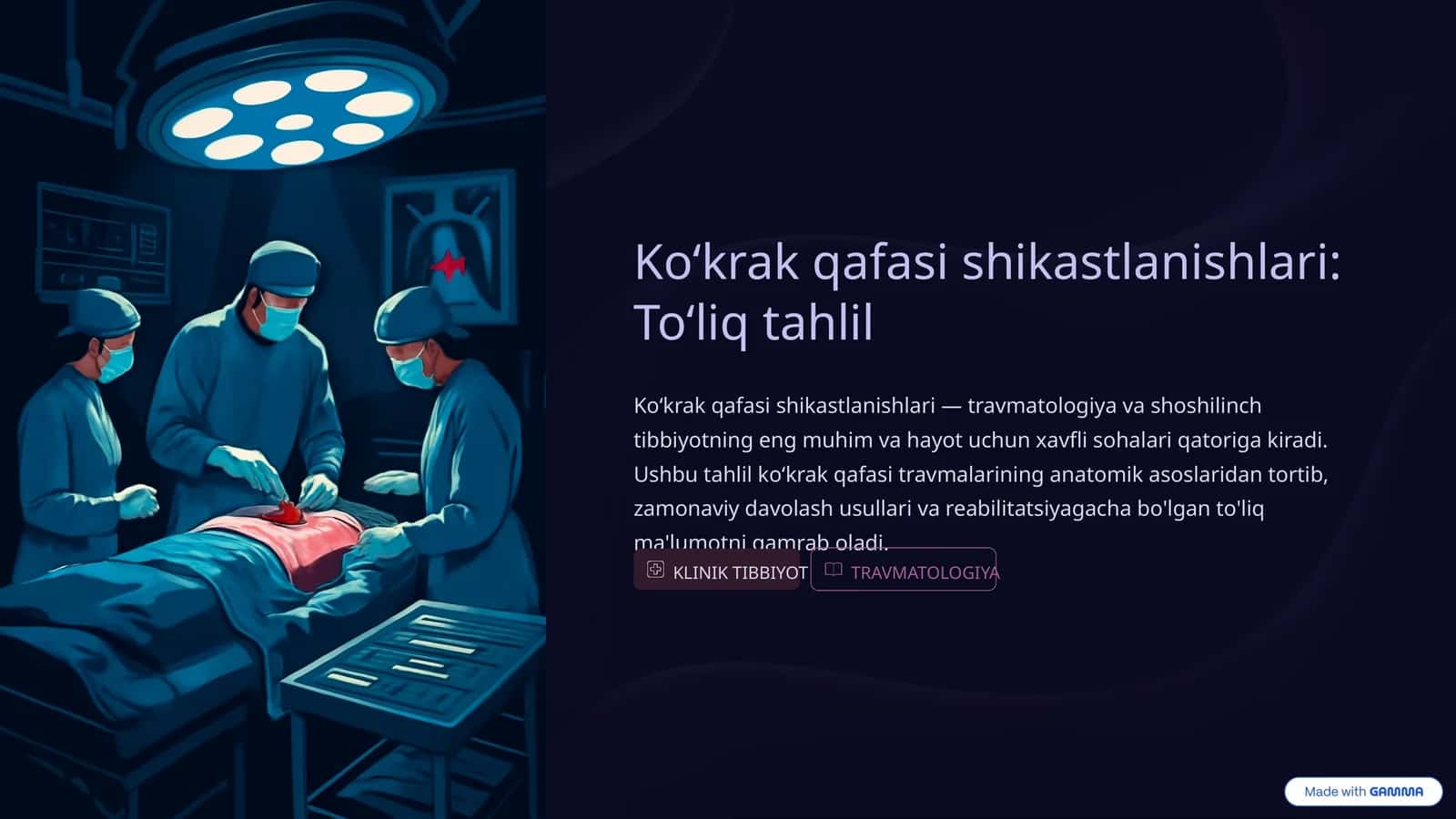 Koʻkrak qafasi shikastlanishlari: Toʻliq tahlil 1