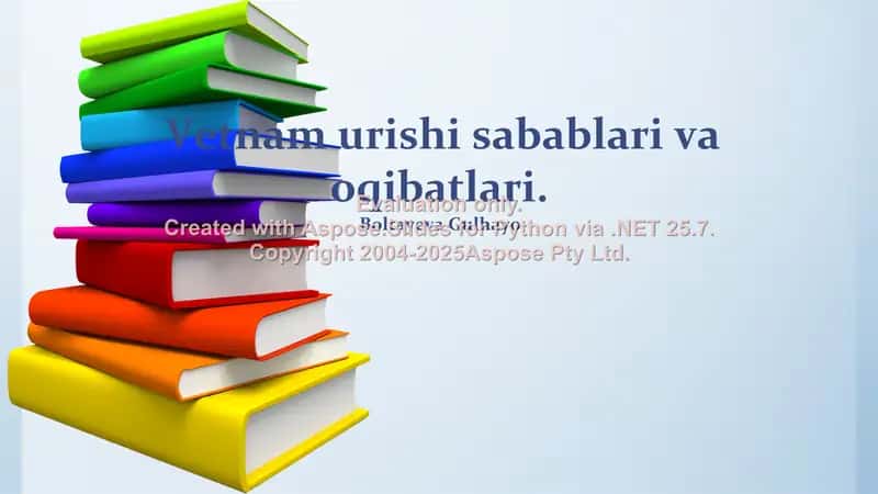 Vetnam urishi sabablari va oqibatlari 1