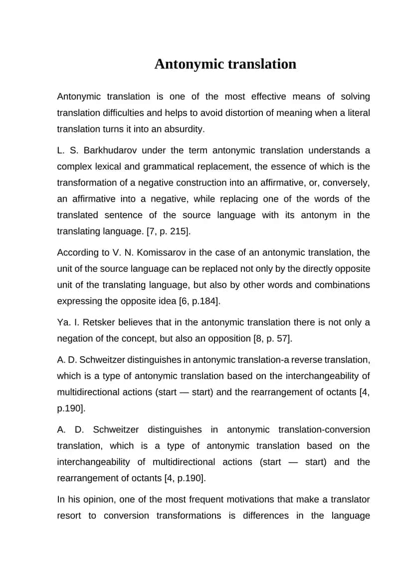 Antonymic translation 1