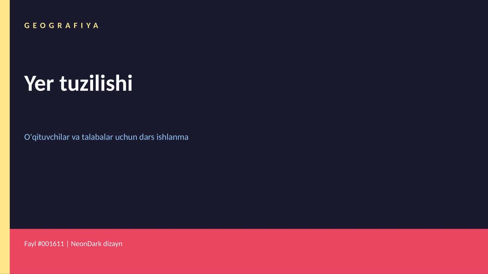 Yer tuzilishi 1