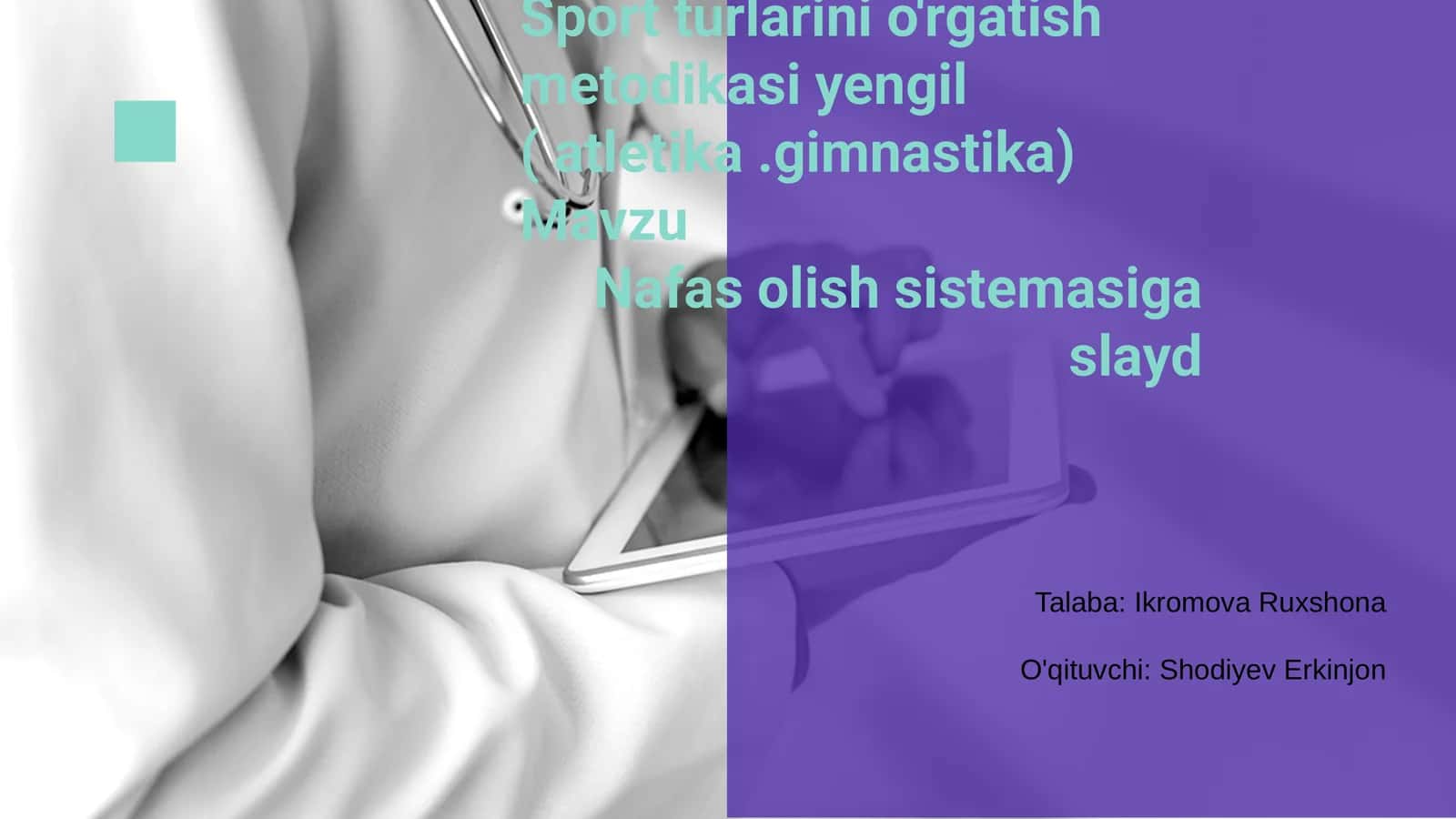 Sport turlarini o'rgatish metodikasi yengil (atletika.gimnastika) 1
