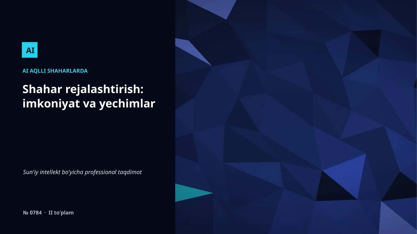 AI AQLLI SHAHARLARDA 1