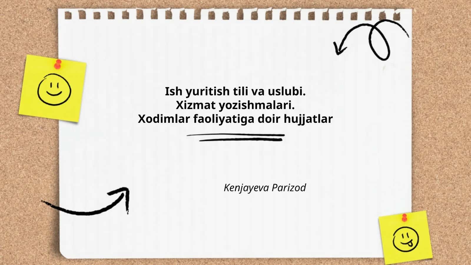 Ish yuritish tili va uslubi 1