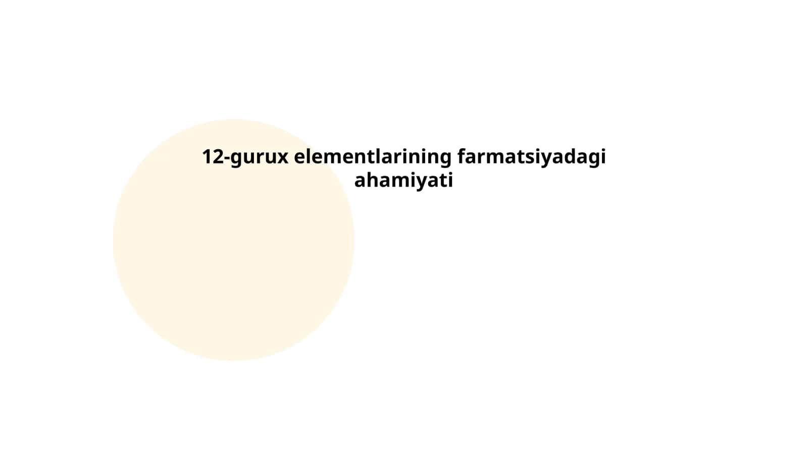 12-gurux elementlarining farmatsiyadagi ahamiyati 1